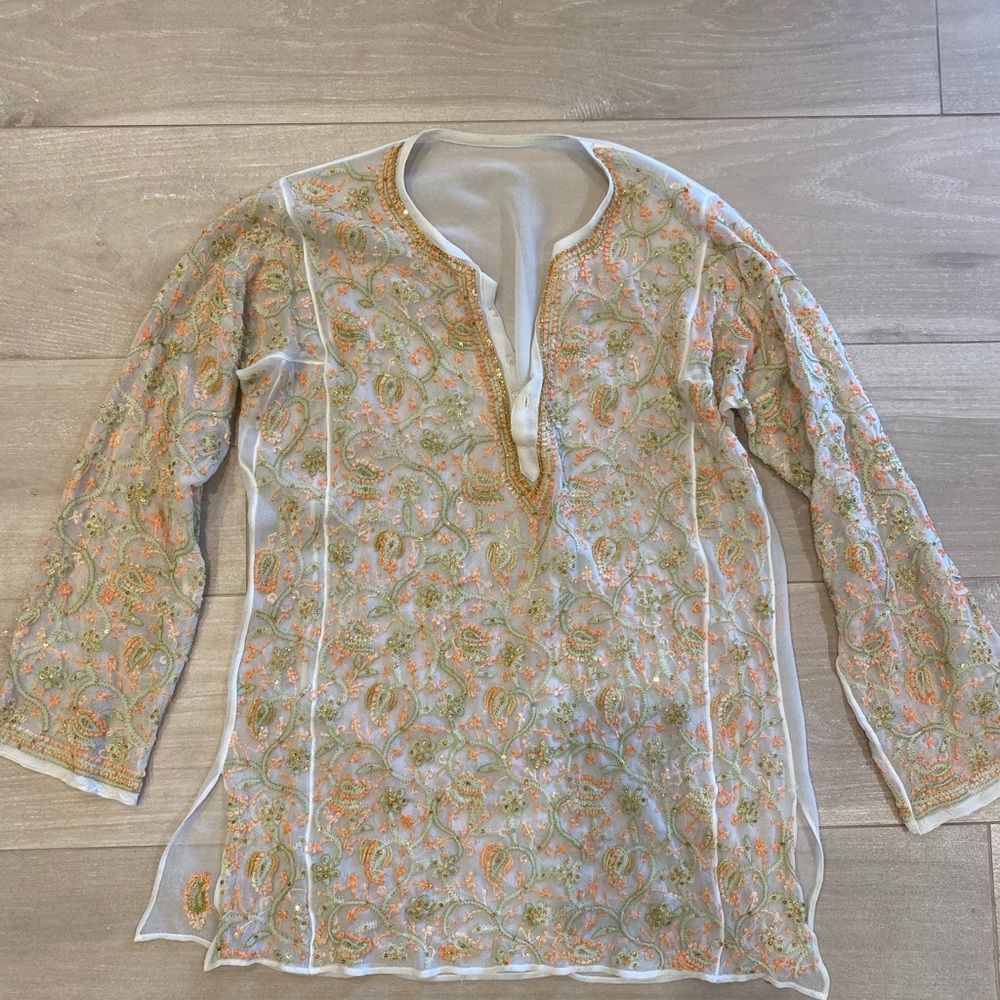 Silk Indian embellished Top